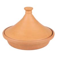 Tajine aardewerk - Agadir - terracotta - D29 x H21 cm - Oosterse stoofpan/kookpot
