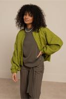 Studio Anneloes Luun Jacquard Jacket 13477 Jackets 2900 Dark Lime