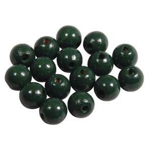 Hobby kralen - hout - D10 mm - 52x stuks - groen - DIY sieraden maken - Kralen rijgen