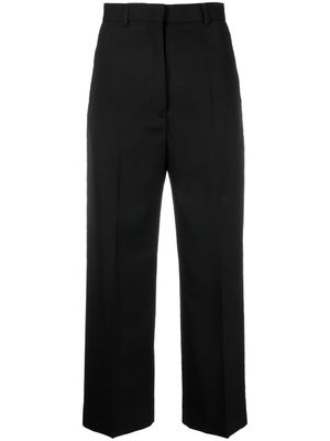 Acne Studios pantalon court à coupe droite - Noir