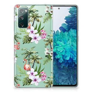 Samsung Galaxy S20 FE TPU Hoesje Flamingo Palms