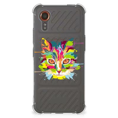 Samsung Galaxy Xcover 7 Stevig | Bumper Hoesje | Cat Color