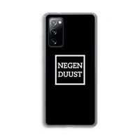 Negenduust black: Samsung Galaxy S20 FE / S20 FE 5G Transparant Hoesje