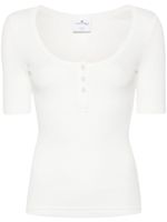 Courrèges t-shirt Holistic Snaps 90's - Blanc