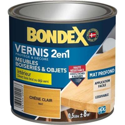 Lichte eikenhouten lak, mat - BONDEX - 0,5 L