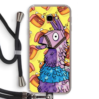 Loot Burger: Samsung Galaxy J4 Plus Transparant Hoesje met koord