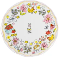 Blond Amsterdam bord aardewerk happy easter 31x2cm multi
