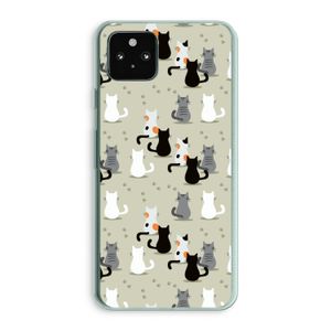 Katten: Google Pixel 5a 5G Transparant Hoesje