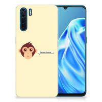 OPPO A91 Telefoonhoesje met Naam Monkey