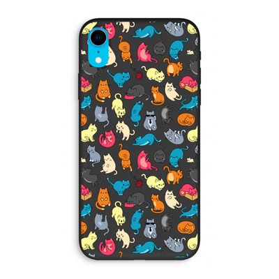 Kleurrijke katten: iPhone XR Biologisch afbreekbaar hoesje