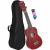 Cascha HH 3961 sopraan ukelele rood met tas en plectra