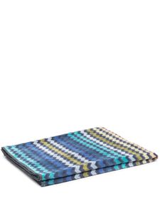 Missoni Home serviette de bain Warner à motif zigzag - Bleu