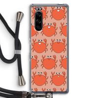 Krab: Sony Xperia 5 Transparant Hoesje met koord