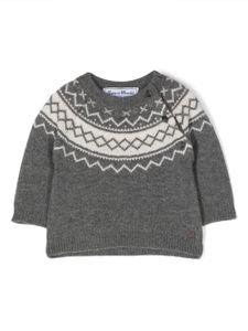 Tartine Et Chocolat pull en maille intarsia - Gris