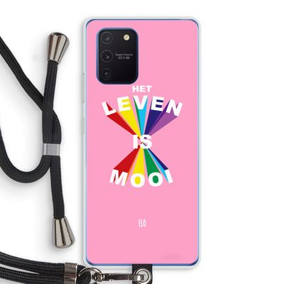 Het Leven Is Mooi: Samsung Galaxy Note 10 Lite Transparant Hoesje met koord
