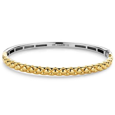 TI SENTO-Milano 23011SY Armband Bangle zilver goud-en zilverkleurig 3,5-5 mm