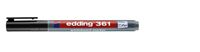 Viltstift edding 361 whiteboard rond 1mm zwart