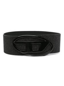 Diesel ceinture large B-1dr 80 à paillettes - Noir