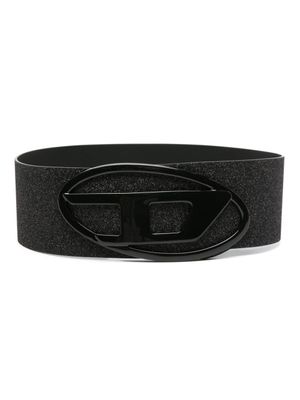 Diesel ceinture large B-1dr 80 à paillettes - Noir
