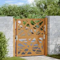 Poort met lichtontwerp 105x105 cm weervast staal