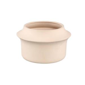 PTMD Vivaldi Cream ceramic pot round low