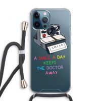 Smile: iPhone 12 Pro Transparant Hoesje met koord
