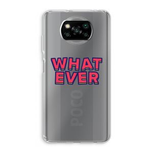 Whatever: Xiaomi Poco X3 NFC Transparant Hoesje
