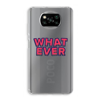 Whatever: Xiaomi Poco X3 NFC Transparant Hoesje