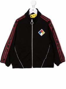 Off-White Kids veste de sport à bande logo - Noir