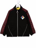 Off-White Kids veste de sport à bande logo - Noir