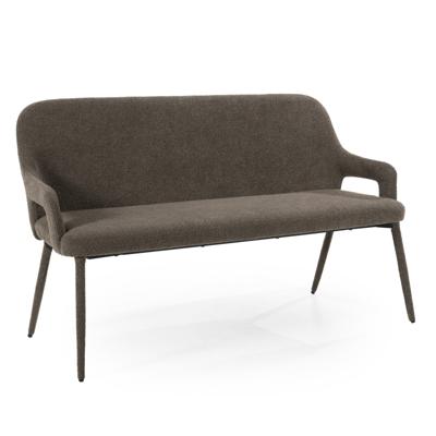 By-Boo Eetkamerbank 'Fika' Bouclé, kleur Bruin