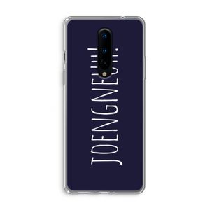 Joengneuh!: OnePlus 8 Transparant Hoesje