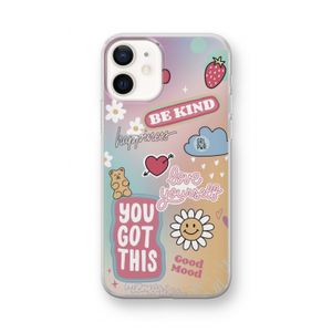Positivity: iPhone 12 mini Transparant Hoesje