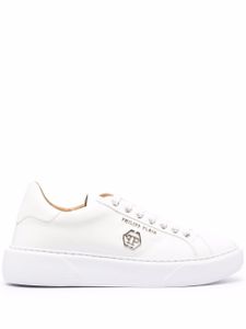 Philipp Plein baskets Hexagon - Blanc