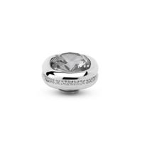 Melano Vivid Squared Bright Side Steentje Crystal Dark Grey Zilver Melano Vivid Squared Bright Side Steentje Crystal Dark Grey Zilver