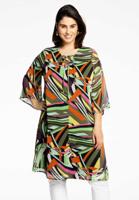 Yoek Jurk met rijgkoord COLOURS | Multi | Maat 50/52 Yoek Jurk met rijgkoord COLOURS | Multi | Maat 50/52