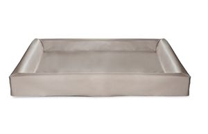 Bia bed kunstleer hoes hondenmand taupe bia-7 120x100x15 cm