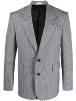 Alexander McQueen blazer en laine à motif pied-de-poule - Noir