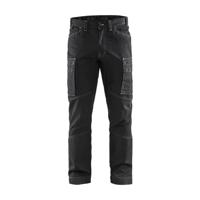 Blåkläder 1459 service werkbroek denim stretch - zwart maat 54