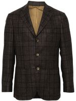 SARTORIO NAPOLI blazer à motif tartan - Marron