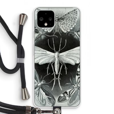 Haeckel Tineida: Pixel 4 Transparant Hoesje met koord