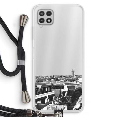 Marrakech Skyline : Samsung Galaxy A22 4G Transparant Hoesje met koord