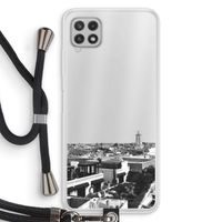 Marrakech Skyline : Samsung Galaxy A22 4G Transparant Hoesje met koord
