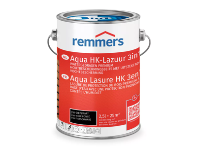 Remmers Aqua HK-Lazuur 3-in-1 Diepzwart - 750ml