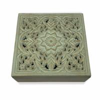 Juwelenkistje Versa Mandala Hout MDF (20 x 7 x 20 cm)