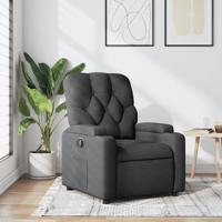 Fauteuil verstelbaar stof donkergrijs