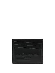 Maison Margiela pochette en cuir à logo embossé - Noir