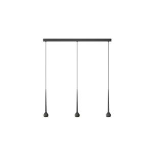 Grau Falling Sun Trace Three Hanglamp - Zwart