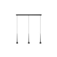 Grau Falling Sun Trace Three Hanglamp - Zwart