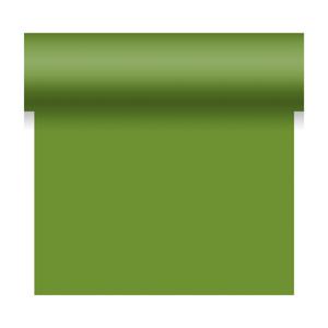 Duni tafelloper - papier - bladgroen - 480 x 40 cm - Tafellopers   -